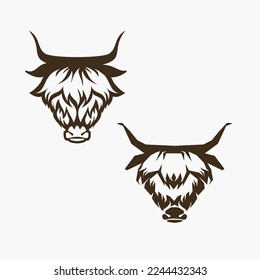 Illustration of a bull's head.
