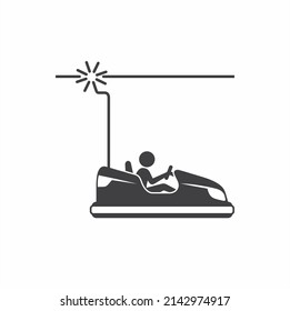 illustration of bumper car, vector art.
