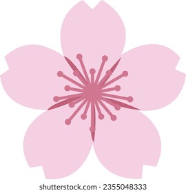 an illustration of a bunch of cherry blossoms
