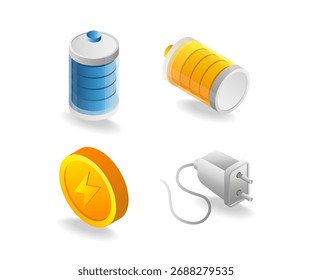 Illustrationsbündel zur elektrischen Batterietechnologie