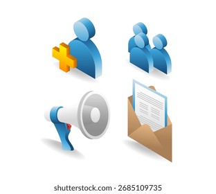 Estrategia temática de Paquete de ilustración para aumentar el cliente