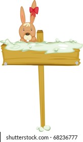 illustration of bunny on a white background