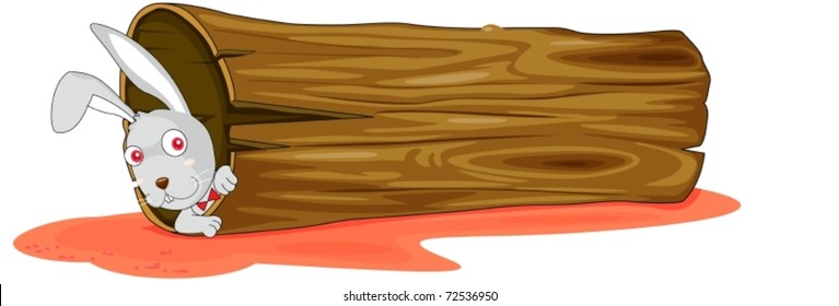 illustration of bunny on a white background