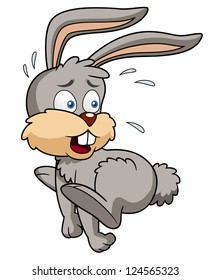 Illustration of bunny rabbit cartoon