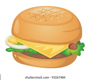 Illustration of a burger