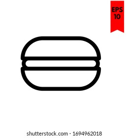 illustration of burger flat icon