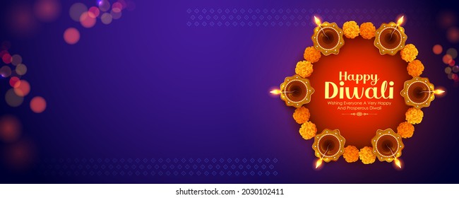 ilustración de la quema de diya en el Feliz Día Diwali de fondo para el festival de la luz en India