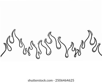 Illustration eines brennenden Feuers