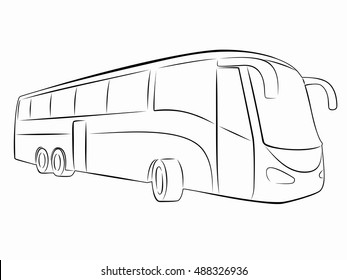 Bus Drawing Images, Stock Photos & Vectors | Shutterstock