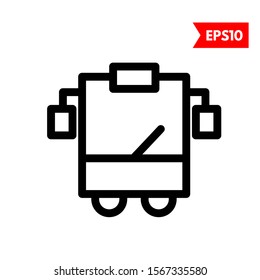 illustration of bus flat icon