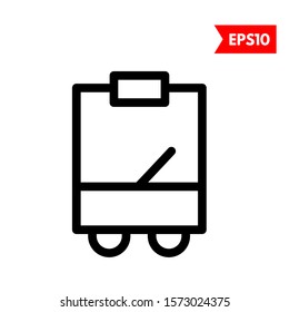 illustration of bus flat icon