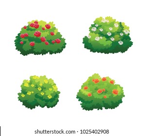 illustration of bush for decorate the garden beautifully.