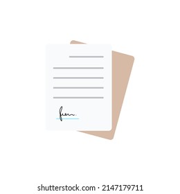 Illustration of business agreement concept. Business agreement vector isolated on white background