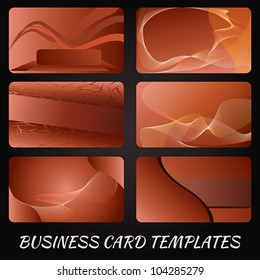 illustration of business card design template sets.