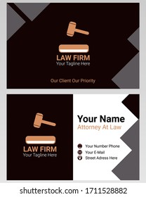 illustration of business card template, good for lawyer