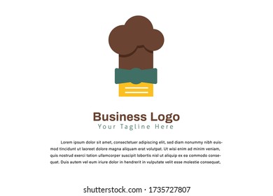 illustration business cooking logo template for restaurant and food company