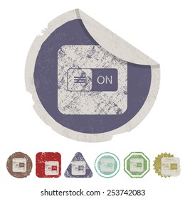 illustration of business and finance icon button