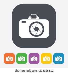 illustration of business and finance icon camera