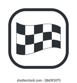 illustration of business and finance icon flag