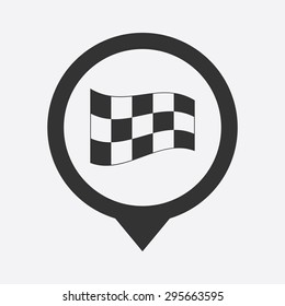 illustration of business and finance icon flag