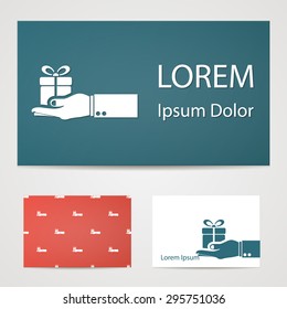 illustration of business and finance icon gift