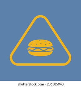 illustration of business and finance icon hamburger