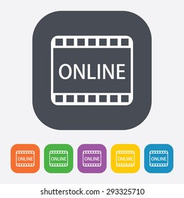 illustration of business and finance icon online