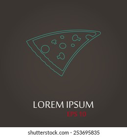 illustration of business and finance icon pizza