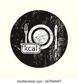 illustration of business and finance icon plate