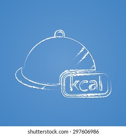 illustration of business and finance icon plate