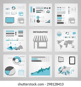 illustration of business and finance icon store