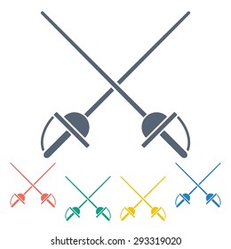 illustration of business and finance icon sword