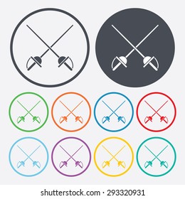 illustration of business and finance icon sword