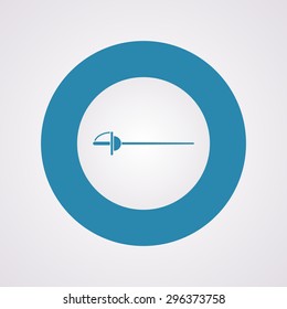 illustration of business and finance icon sword