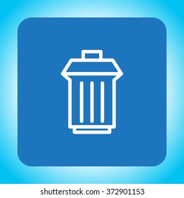 illustration of business and finance icon trashcan