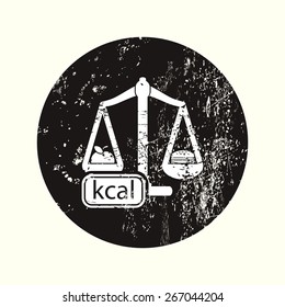illustration of business and finance icon  weight