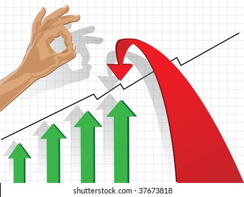 Illustration of business graphics