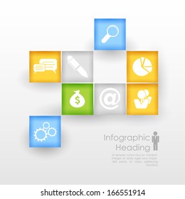 illustration of Business Infographics Chart