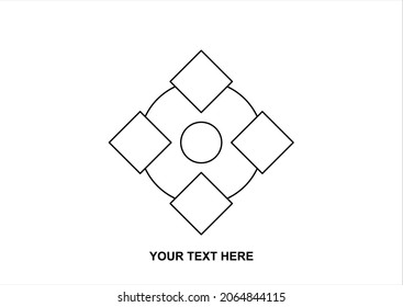 Illustration of business logotype cryptocurrency. Vector design logo finance and e-commerce.virtual money abstract icon