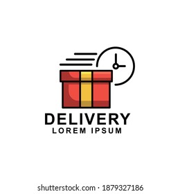 Illustration of business logotype restaurant and cafe. Vector design logo food delivery. Food pictogram, car and motorcycle abstract icon. vector illustration