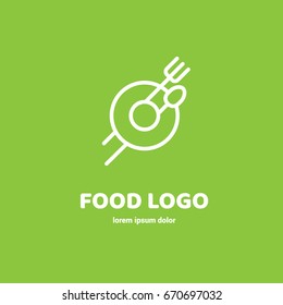 Illustration of business logotype restaurant and cafe.