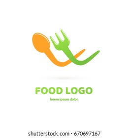 Illustration of business logotype restaurant and cafe.