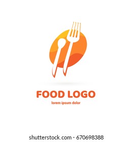 Illustration of business logotype restaurant and cafe.