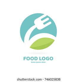 Illustration of business logotype restaurant and cafe. Vector design cooking logo. Food pictogram, cooking abstract icon