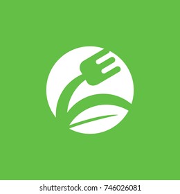 Illustration of business logotype restaurant and cafe. Vector design cooking logo. Food pictogram, cooking abstract icon
