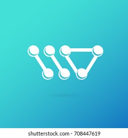 Illustration of business logotype science. Vector design logo laboratory. Molecule pictogram, chemistry abstract icon