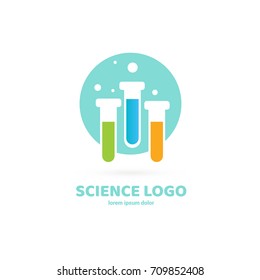 Illustration of business logotype science. Vector design logo laboratory. Molecule pictogram, chemistry abstract icon