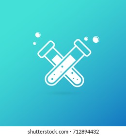 Illustration of business logotype science. Vector design logo laboratory. Molecule pictogram, chemistry abstract icon