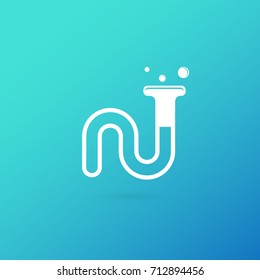 Illustration of business logotype science. Vector design logo laboratory. Molecule pictogram, chemistry abstract icon