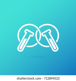 Illustration of business logotype science. Vector design logo laboratory. Molecule pictogram, chemistry abstract icon
